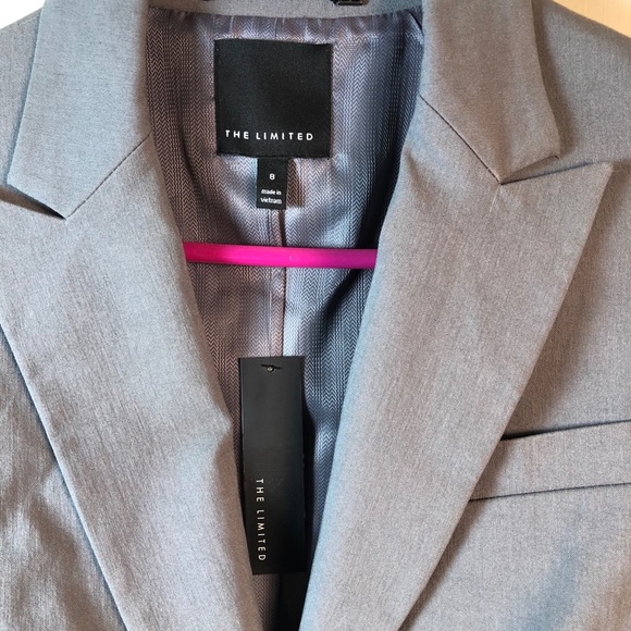 NWT The Limited Gray Blazer Sz 8 - Picture 2 of 4
